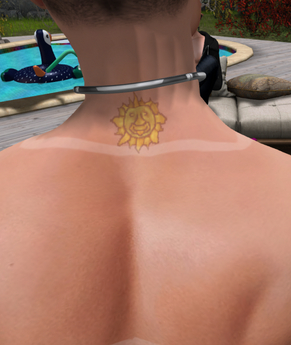 Second Life Marketplace - Inti - Incan Sun God Tattoo for back of neck
